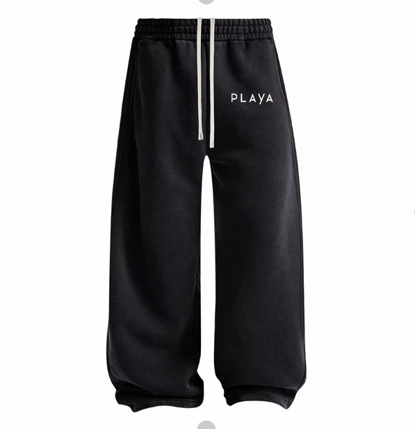 Flared sweat pants oversized